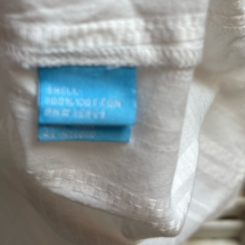 J. Mclaughlin White Popover Textured Tunic Size M - image 4